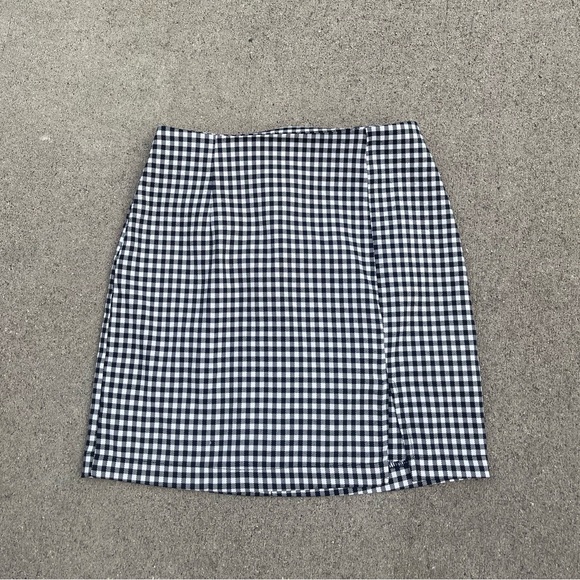Wild Fable Women's Gingham Side Slit Mini Skirt - Picture 1 of 3